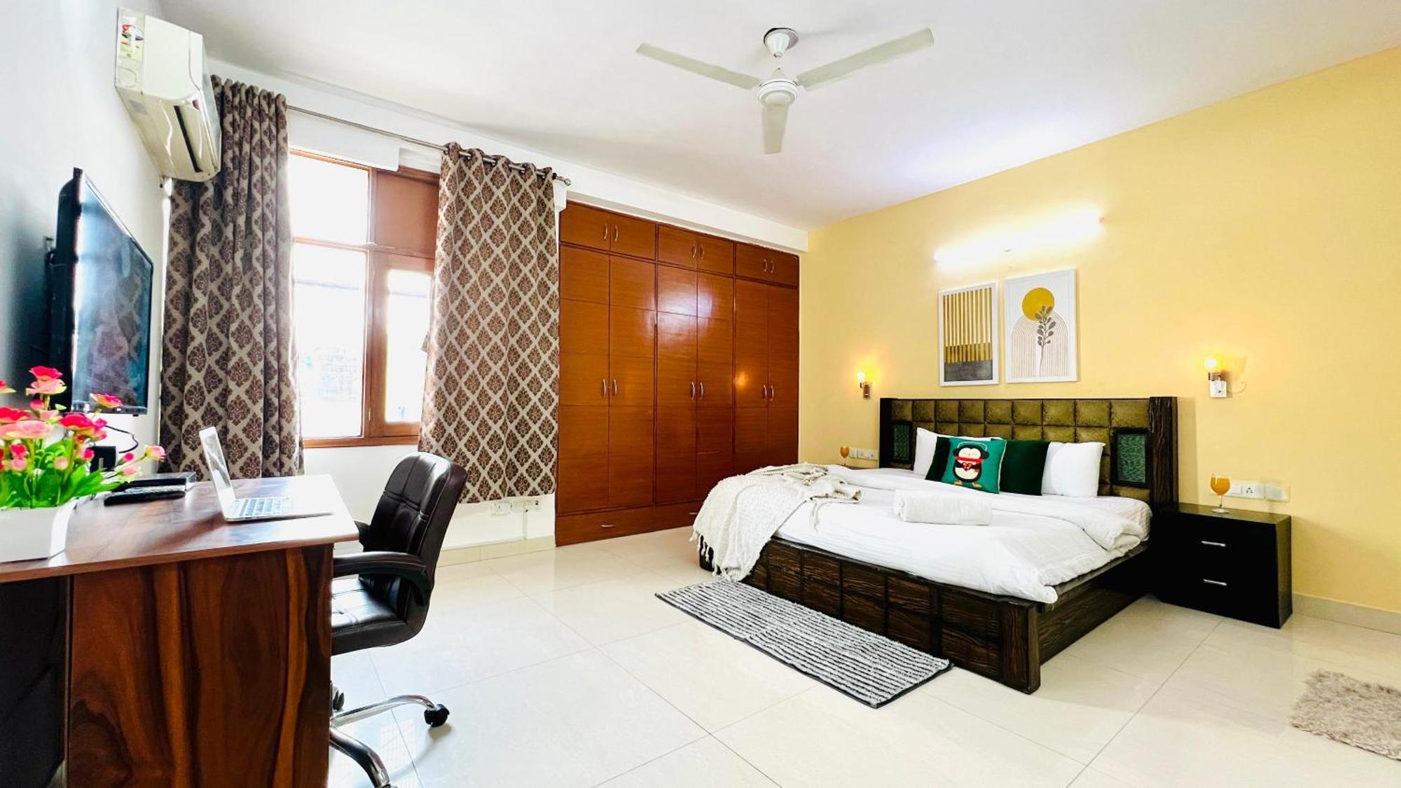 Olive Serviced Apartments - Defence Colony Új-Delhi Szoba fotó